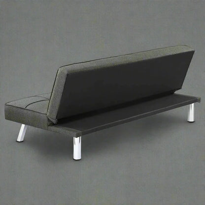Modern Futon Metal Frame Sofa Bed Sleeper – Convertible Lounger & Bed for Small Spaces