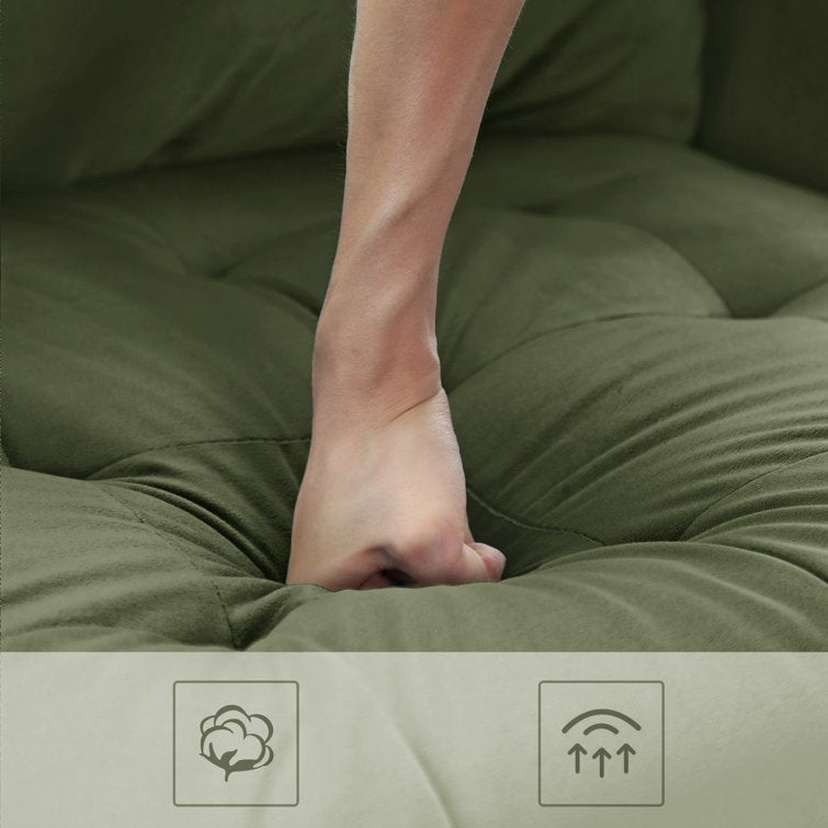 New 69.7" Modern Velvet Sofa – Upholstered Living Room Couch with Tufted Back | Model BT2555