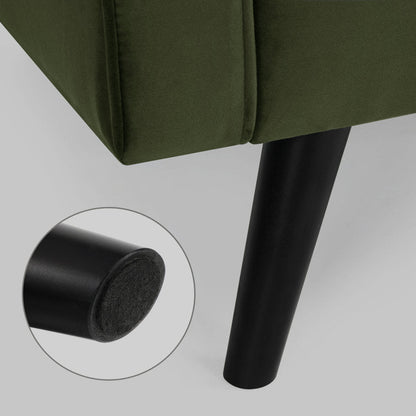 New 69.7" Modern Velvet Sofa – Upholstered Living Room Couch with Tufted Back | Model BT2555