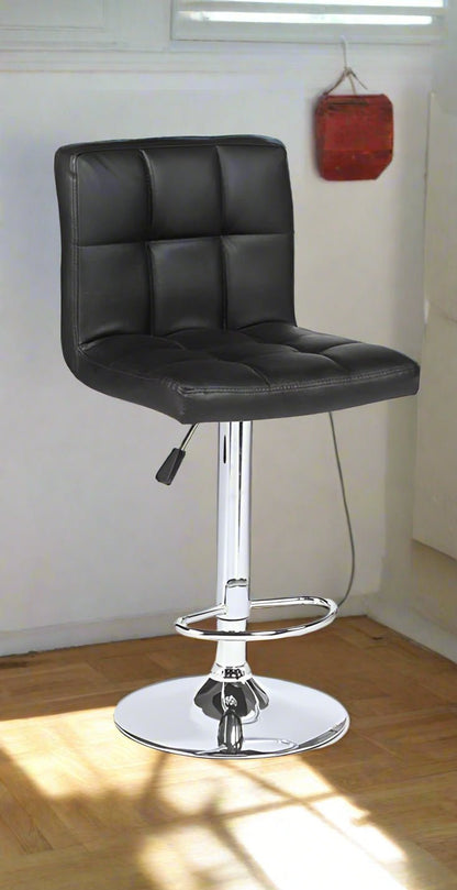 Adjustable Swivel Leather Bar Stool – Modern Padded Counter Chair (1 or 2 Pack)