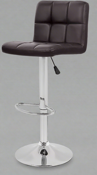 Adjustable Swivel Leather Bar Stool – Modern Padded Counter Chair (1 or 2 Pack)